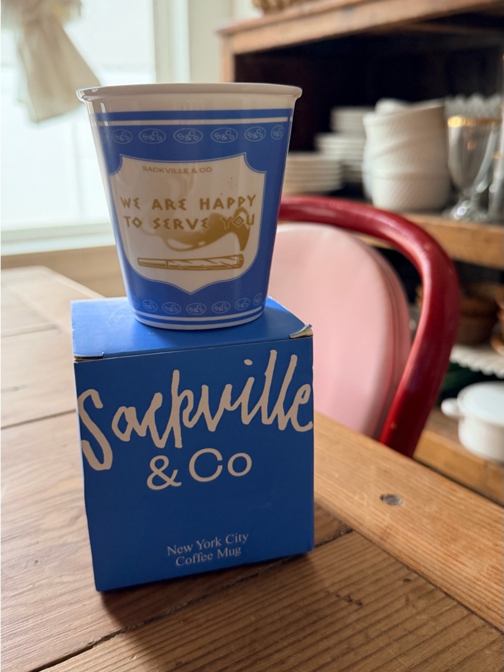 Sackville & Co Blue Coffee Mug - Picture 2 of 3